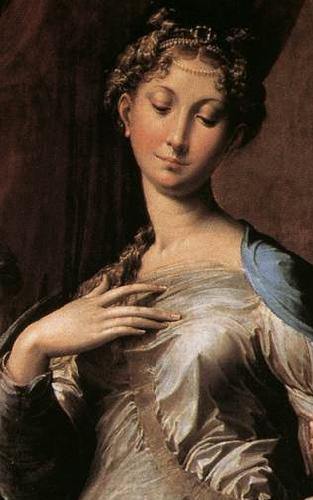 Girolamo Parmigianino Madonna with Long Neck oil painting picture